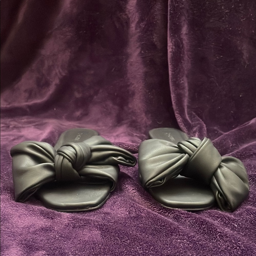 New Mango Women's Knot Flat Sandals Sz 40 - Picture 5 of 8
